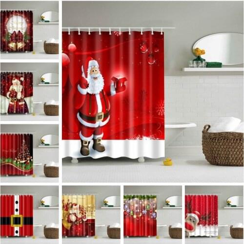 New Santa christmas shower curtain shower curtain sets sunflower bathroom decor shower curtain floral sunflower bathroom sets
