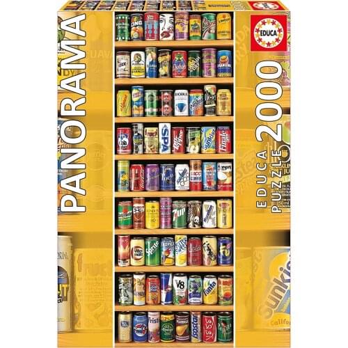 100% Original 1000PCS 2000PCS Panorama Drinking Puzzle Toys Fans Limited Collection DIY Paper Jigsaw Puzzles Kids Luxury Gift