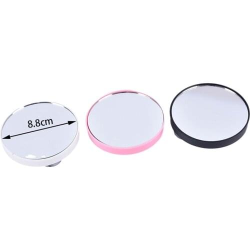 Portable Vanity Mini Pocket Round Makeup Mirrors 5X 10X Magnifying Mirror With Two Suction Cups Compact Cosmetic Mirror Tool