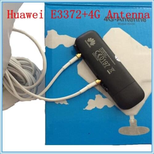 Unlocked Huawei E3372 plus Antenna 4G LTE 150Mbps USB Modem 4G LTE USB Dongle USB Stick Datacard