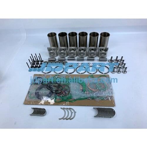 S6K Engine Overhaul Kit With Engine Valves Bearings Piston Rings Full Gasket Set Liner Kit For Mitsubishi