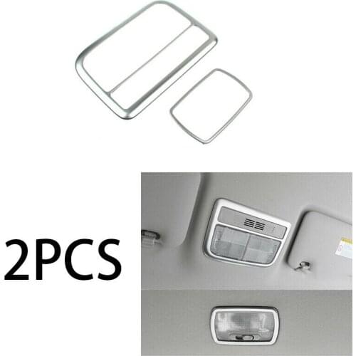 Silver Front Rear Reading Light Cover Trim for Honda HR-V 2016- 2020