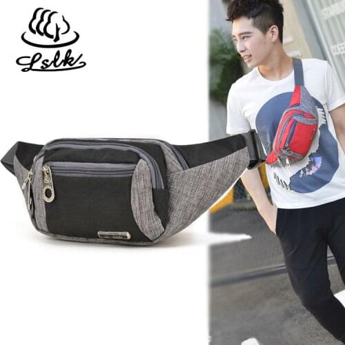 Yesetn Bag 062019 mens waterproof nylon leisure phone wallet cycling outdoor sports waist bag purse