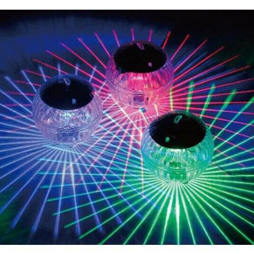 Outdoor Floating Underwater Ball Lamp Swimming Pool Party Night Light Automatic Sensor Solar Powered Color Changing Waterproof