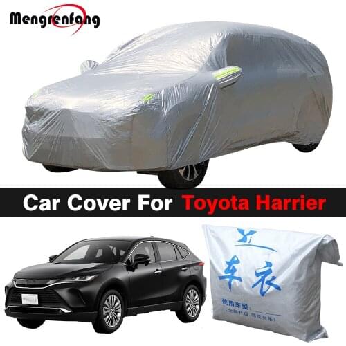 Outdoor Car Cover For Toyota Harrier Anti-UV Sun Shade Rain Snow Ice Prevent SUV Cover Dustproof