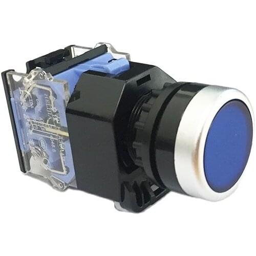 1pc 22m momentary Switch Power Start Stop ON OFF Push Button for Car Computer Door Industrial equipment (reset switch)