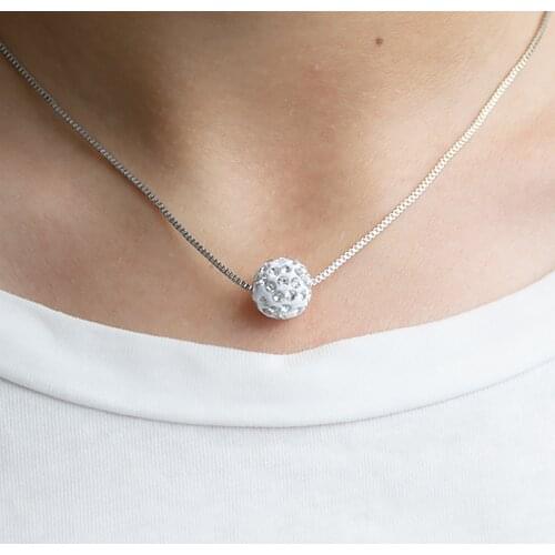 10 New small geometry round Ball pendant Necklace Circle Outline love lucky eternity karma Zircon necklace jewelry for madam