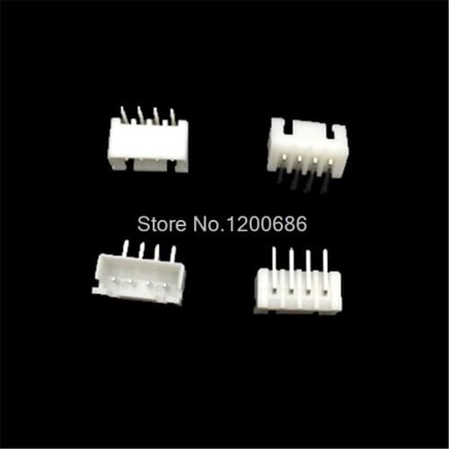 100 piece XH 2.54 4-Pin Connector Right angle socket plug Male connector