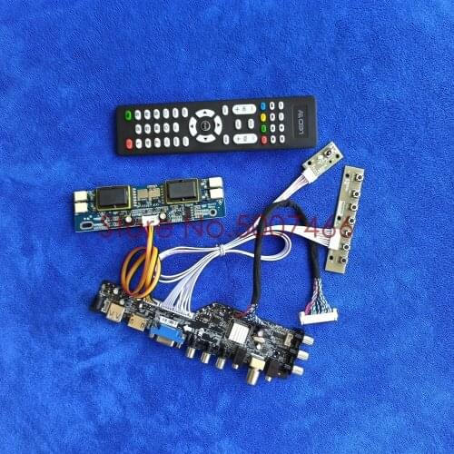 1440*900 LCD drive board kit matrix USB VGA AV 4CCFL digital DVB for M190PW01/SVA190WX01TB/SVA190WX1/TMS190WX1 30 Pin LVDS