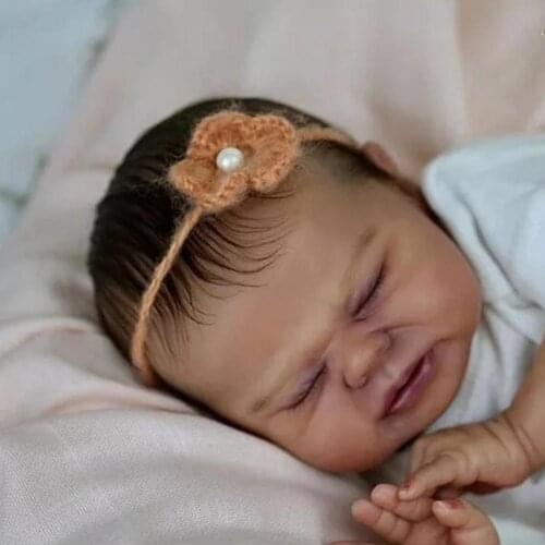 17-inch Mini Rebirth Doll Kit Full Silicone Material Soft Newborn Baby Size Unassembled Doll Body Body