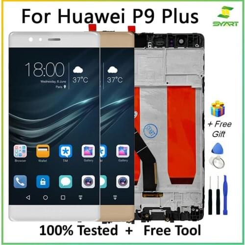 5.5 inch 100% Tested No Dead Pixel P9Plus LCD Display Touch Screen With Digitizer Assembly With Free Tools For Huawei P9 Plus