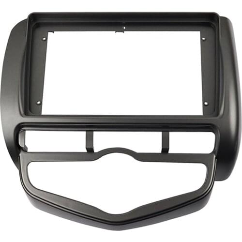 Car 9 Inch Stereo Audio Fascia Audio DVD Panel Bezel Frame Trim Left Wheel for Honda Fit City Jazz 2002-2008