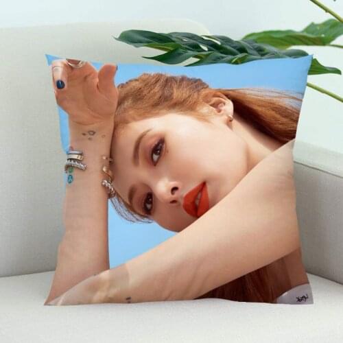 Kim Hyun A Pillow Cover Bedroom Home Office Decorative Pillowcase Square Zipper Pillow Cases Satin Soft