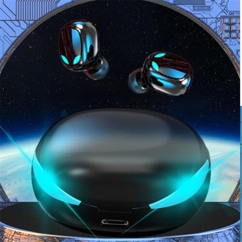 Kebidu Hi-Fi Stereo Music Earplug Waterproof Noise-cancelling Sport Headset TWS Touch In-ear Wireless Bluetooth Headset With Mic