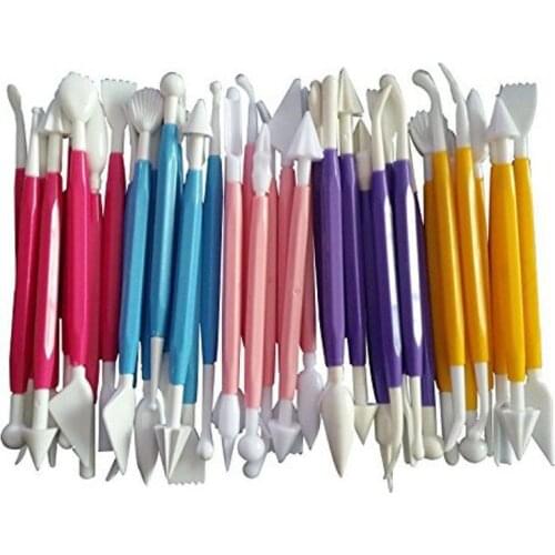 Cake Decorating Kit Baking Fondant confectionery maker Supplies Double Ended confectionery Baking Sculpting Modeling Tool