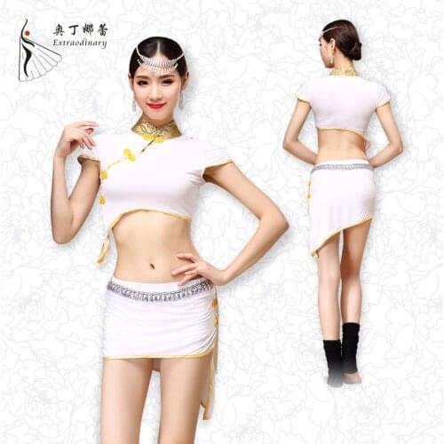 Belly dance clothes retro China suit female adult wind dance practice performance cultivation