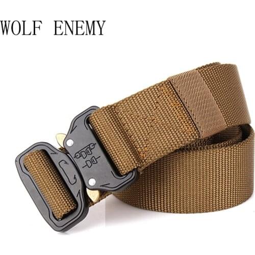 New Nylon Belt Men Army Tactical Belt Molle Military SWAT Combat Belts Knock Off Emergency Survival Waist Tactical Gear Dropship