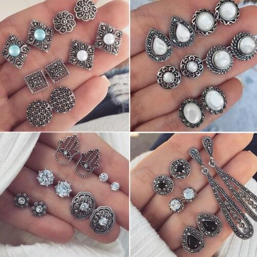 Beautiful Multi Color Starfish Shell Beach Earrings Set New Fashion Boho Women Stud Earrings Accessories Statement Jewelry