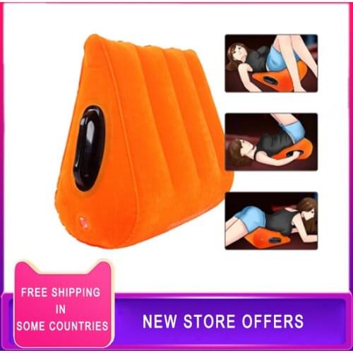Lnflatable Love Pillow Sex Aids Wedge Cushion Sexy Furniture Fun Wedge Adult Love Game Toy Couple Pillow Unisex Adult Game