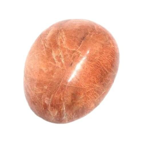 Natural gemstone crystals red moonstone palm stones for decoration