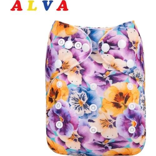 New Arrival! Alvababy Cloth Nappy for Babies Reusable Diaper with Microfiber Insert