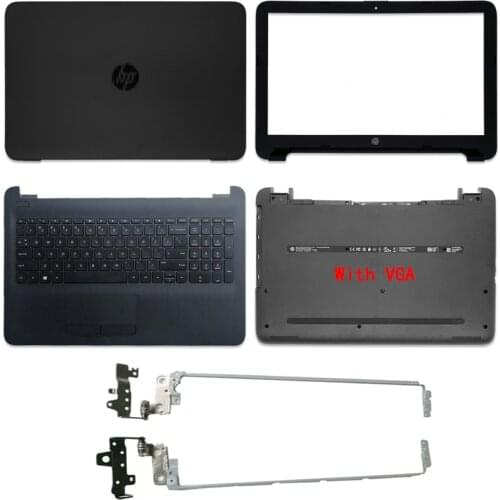 NEW For HP 250 255 256 G4 G5 15-AC 15-AF Laptop LCD Back Cover/Front bezel/LCD Hinges/Palmrest/Bottom Case 900263-001 813925-001