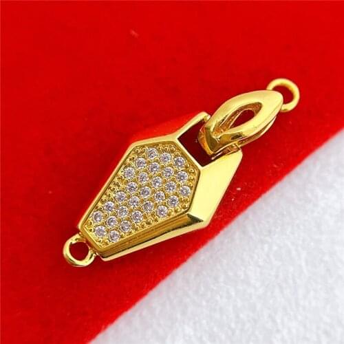 Wholesale DIY Natural Stones Beads Jewelry Making Accessories Silver/Gold/Rose Gold Metal Connector Clasps Findings