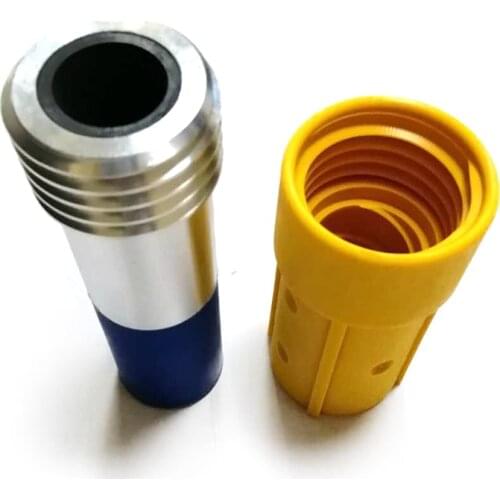 Coarse Thread Sand Blasting Gun Nozzle With Alunimun PU Cover For High Pressure Blasting Machine