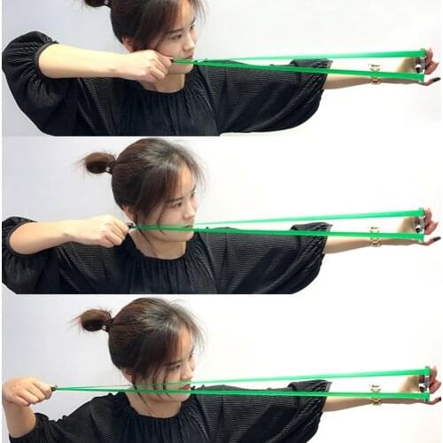 0.65/1mm 5pcs Random Color Powerful Slingshot Rubber Band Natural Catapult Flat Flatband Slingshot Elastic Outdoor Hunting Tool