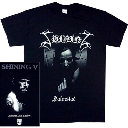 Shining Halmstad Shirt S M L XL Tshirt Black Metal Band T-Shirt New