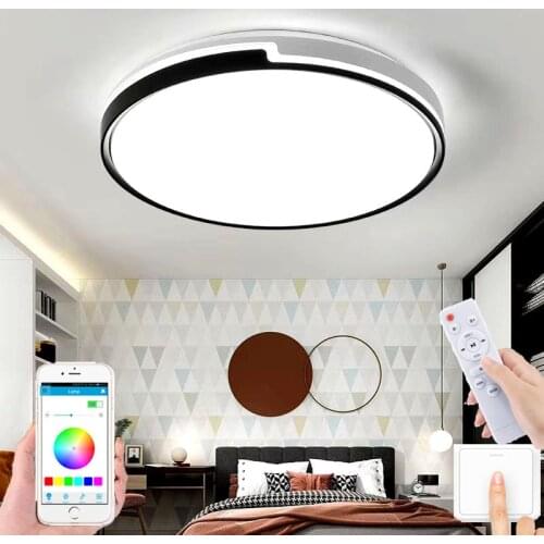 Modern simple round LED room ceiling lamp bedroom lamp hotel apartment corridor living room lamp
