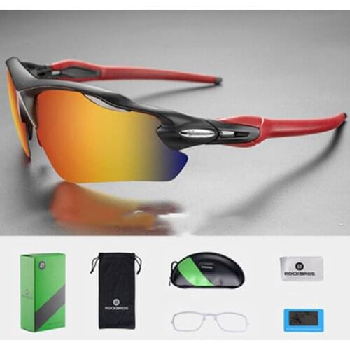 Sports Men Sunglasses Road Cycling Glasses Mountain Bike Bicycle Riding Protection Goggles Eyewear 5 Lens