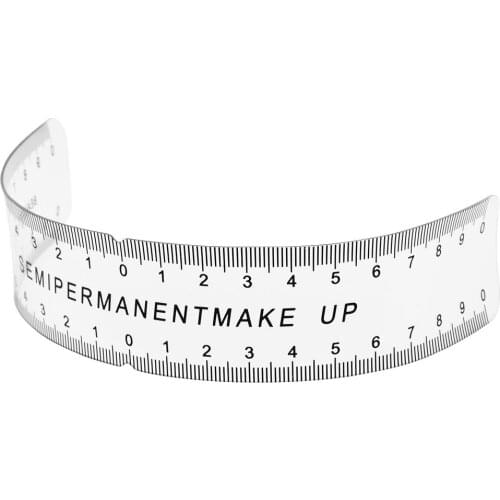 10Pcs/lot Permanent Makeup Stencils Plastic Eyebrow Ruler Measure Tool Makeup Reusable Eyebrow Ruler Tool Measures