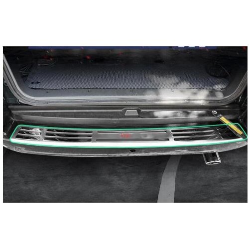 03-09 for Toyota Prado FJ120 Land Cruiser Stainless Steel Rear Bumper Protector Door Sill 2003 2004 2005 2006 2007 2008 2009