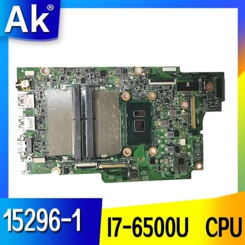 15296-1 Laptop motherboard for Dell 13-5368 15-5568 original mainboard I7-6500U