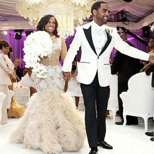 2020 Men Suits for Wedding Suit Pant Best Man Blazer White Groom Tuxedo Costume Mariage Homme Slim Fit Terno Masculino 2Piece