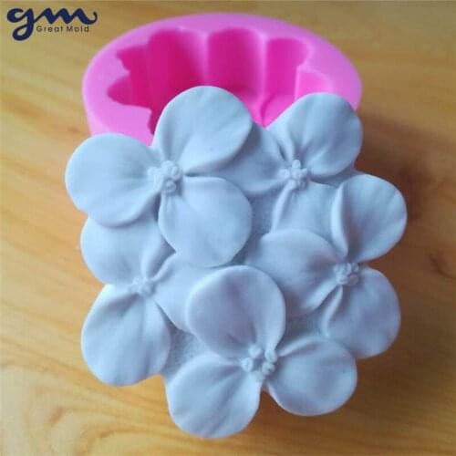 3D Flower Soap Mold Soft Handmade Silicone Mold for Soap Making