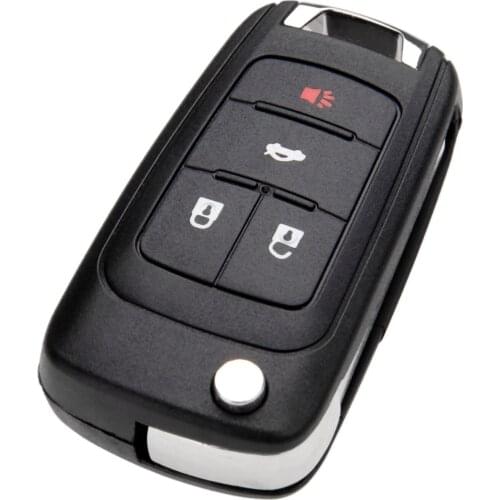 4Buttons Car Replacement Folding Flip Remote Key Case Shell For Chevrolet Camaro Cruze Equinox Malibu Sonic Spark Volt Entry Fob