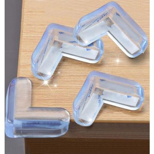 4Pcs Baby Safety Silicone Protector Table Corner Edge Protection Cover Children Anticollision Edge Child Corner Guards Edge