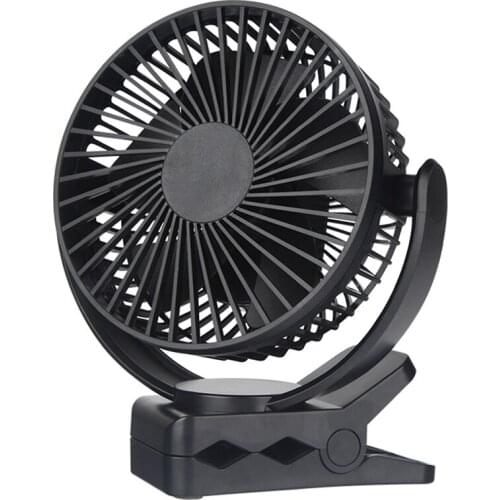 5000Mah 5 Inch Portable USB Fan Clip-On Fan Rechargeable Battery For Indoor Outdoor Camping Car