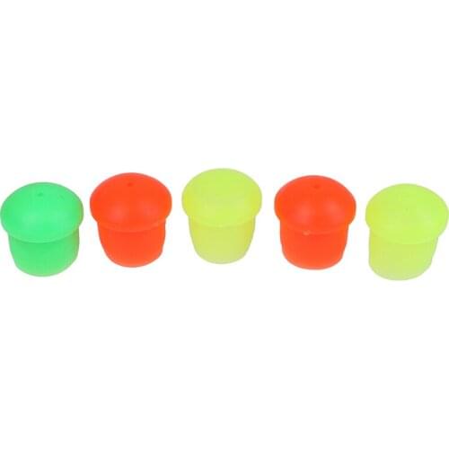 5Pcs Silicone Fishing Rod Protective Sheath Jacket Net Tube Cover Sleeve Fishing Rod Protective Color Random