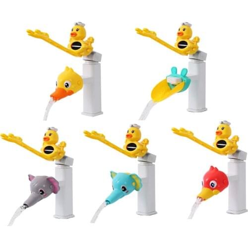Children Water Tap Extender Baby Hand Washing Faucet Extension Extension Spout Artifact Water Pipe Splash-proof Cartoon