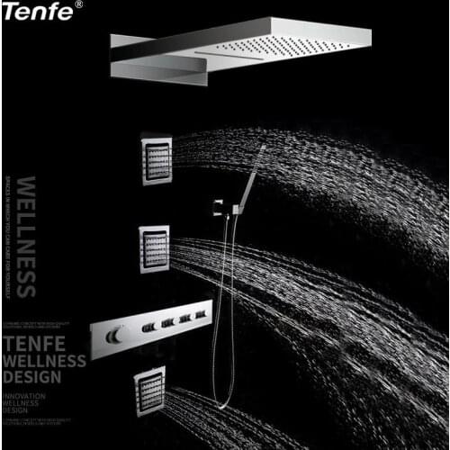 Ding Fei Refined Copper Constant Temperature Shower Shower Suit Shower Room Bath Will Nozzle Four Function Water Tap Shower