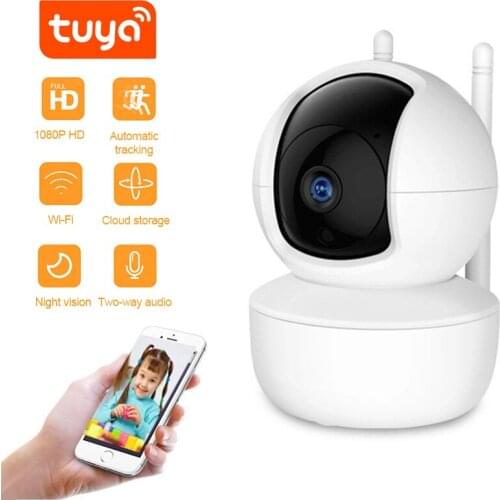 Escam 2MP Security Camera Wireless Mini IP Camera WIFI Infrared Night Vision BabyMonitor 360 Tuya Smart Home Surveillance Camera