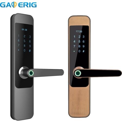 GATERIG Smart Lock Outside Door Fingerprint Lock Apartment Office Interlligent Password With Emergency Key Door Lock