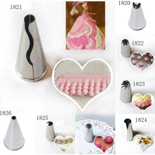 Icing Nozzles Stainless Steel Pastry Tube Cream Icing Piping Tips Nozzle Fondant Cake Decor Cake Tools