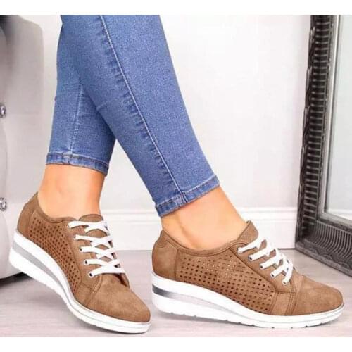 New women shoes 2021 hot fashion breathable platform wedge shoes sneakers women comfortable casual shoes woman tenis feminino