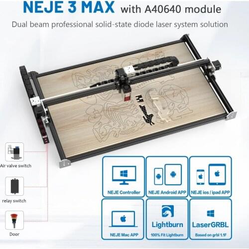 Laser Engraver 40W Master 2S 32-Bit Max 30W 810*460mm CNC Engraving Cutting App Wireless Carver DIY Logo Marker Printer