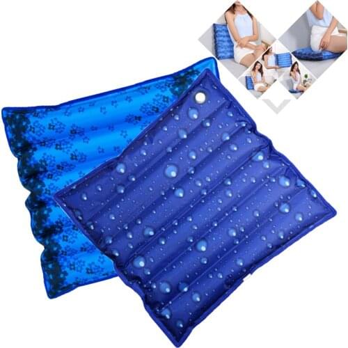 Summer Thickened Cooling Ice Water Cushion Waterproof Cool Office Home Chair Cushion Pad Self-Help Add Water Bag Seat Cushion