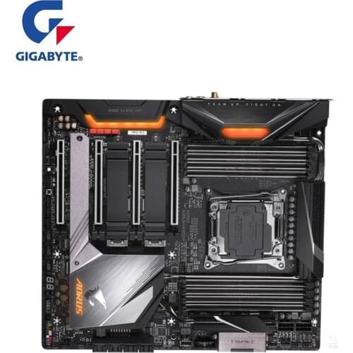 For Gigabyte GA X299X AORUS MASTER Motherboard LGA 2066 For Intel X299 Used Desktop Mainboard M.2 NVMe SATA3 PCI-E X16 3.0